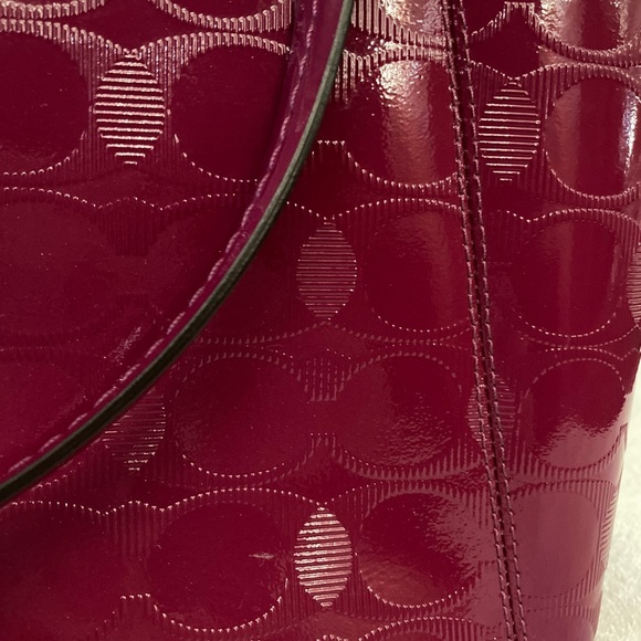 Coach Patent Leather Monogrammed “C” Tote Bag - Picture 5 of 12